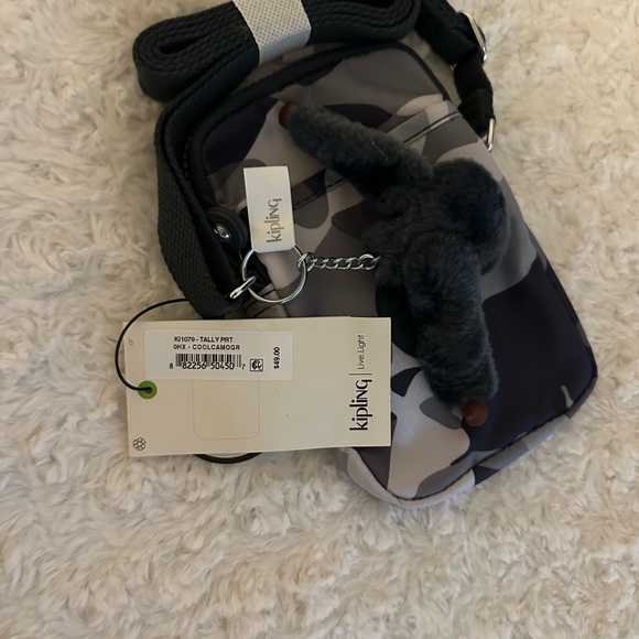 Kipling Tally Cool Grey Bag - Picture 3 of 5